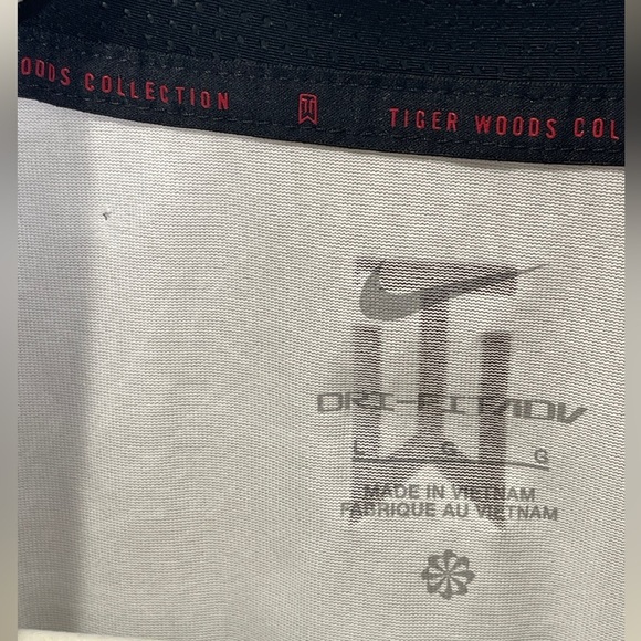 TW Tiger Woods Men's Nike Dri-FIT ADV Golf Polo Light Smoke Gray DX6092-077 Lrg - Picture 6 of 13